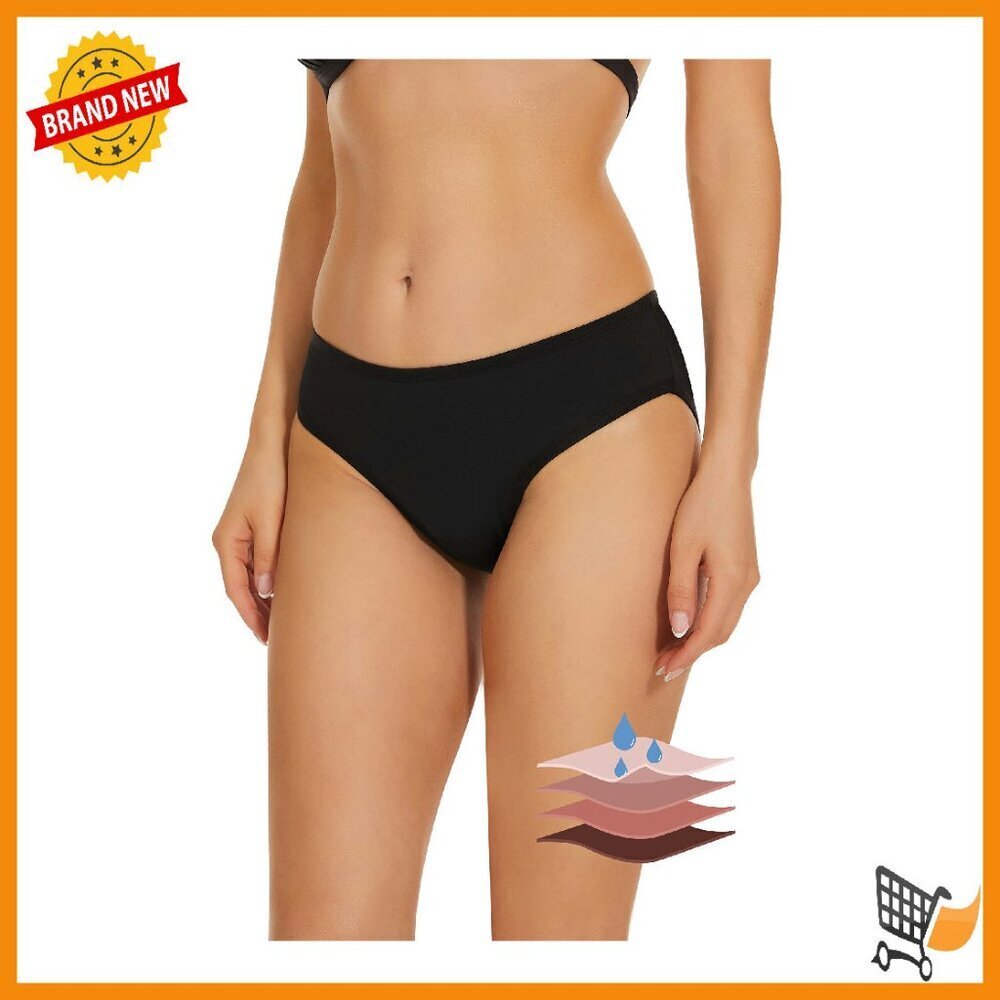 Leakproof Period Swim Bottoms UPF 50+ Waterproof Light Flow Protection